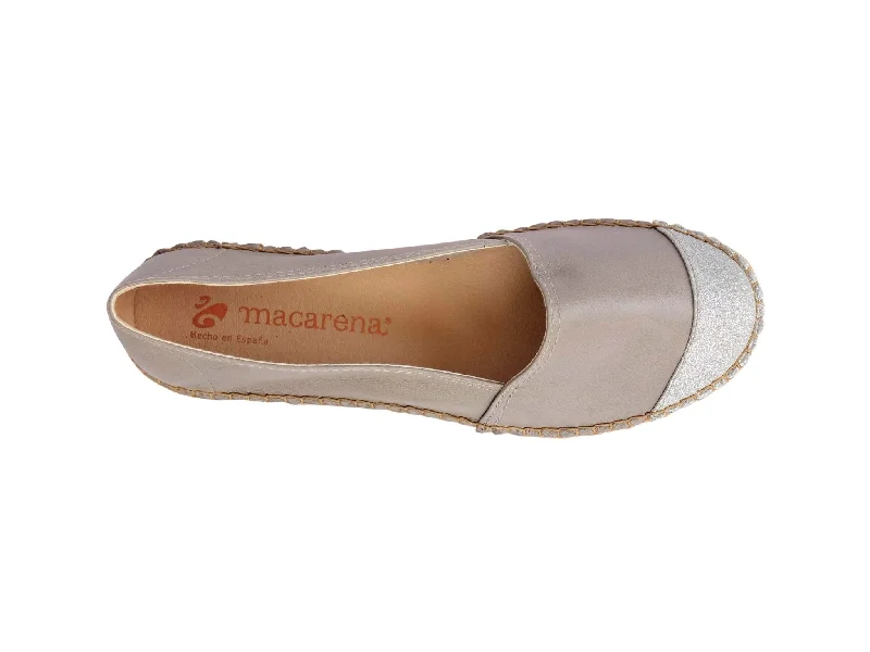 Classic Espadrille in Grey Glitter