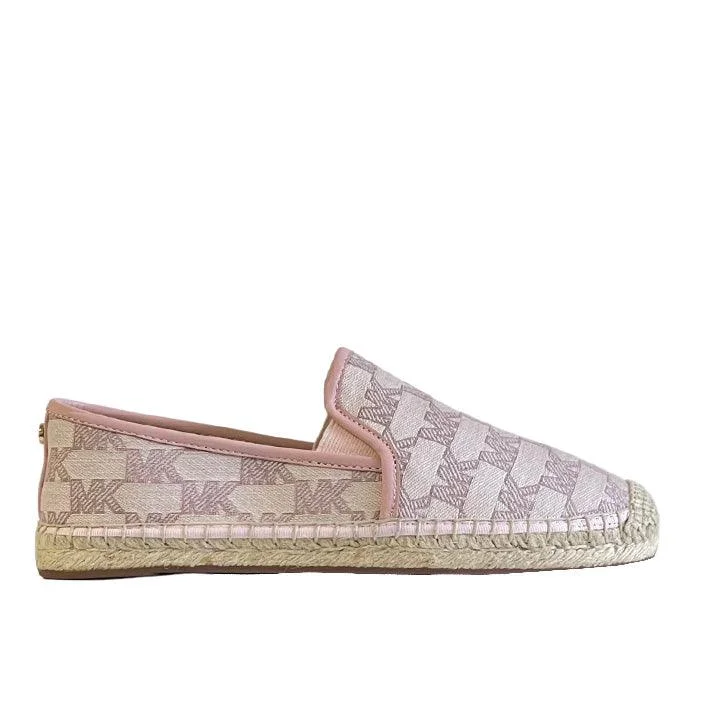 MICHAEL KORS POWDER BLUSH MULTI LOGO ESPADRILLES