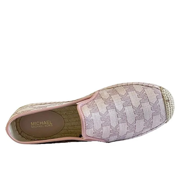 MICHAEL KORS POWDER BLUSH MULTI LOGO ESPADRILLES