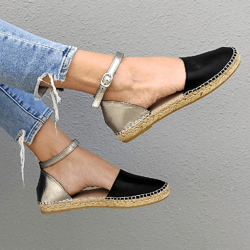 City Espadrille in Midnight Pewter