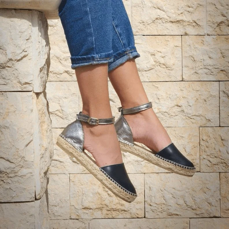 City Espadrille in Midnight Pewter