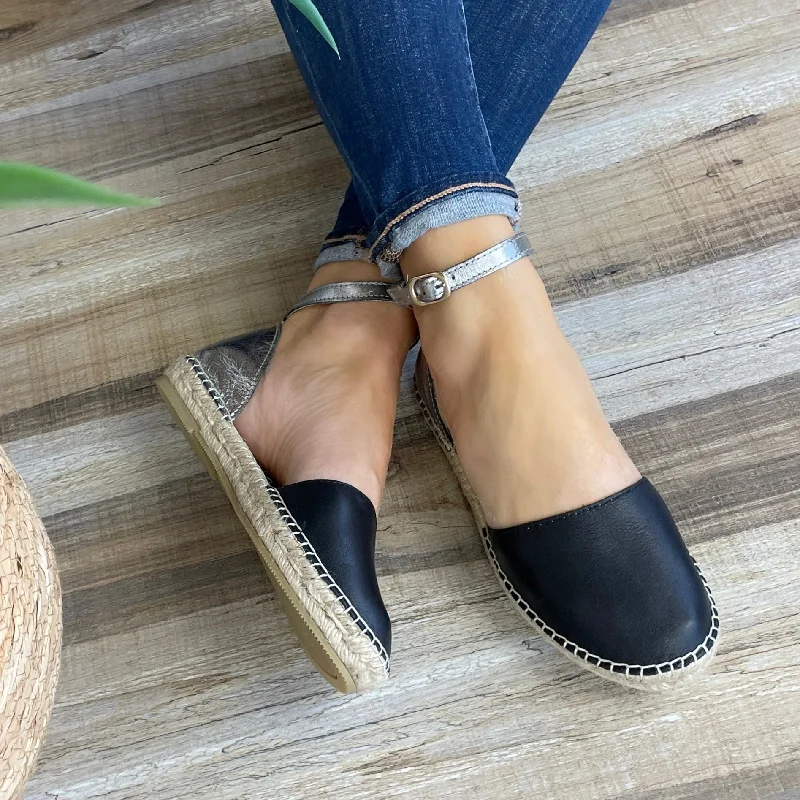 City Espadrille in Midnight Pewter