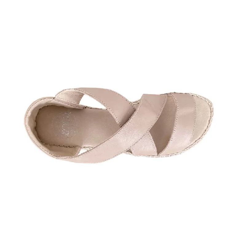 Beach Espadrille in Sand Leather