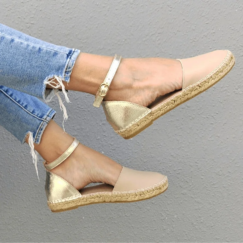 City Espadrille in Sandy Champagne