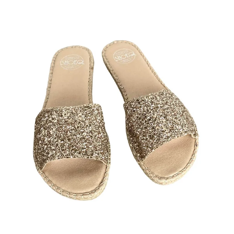 Summer Espadrille in Champagne Glitter