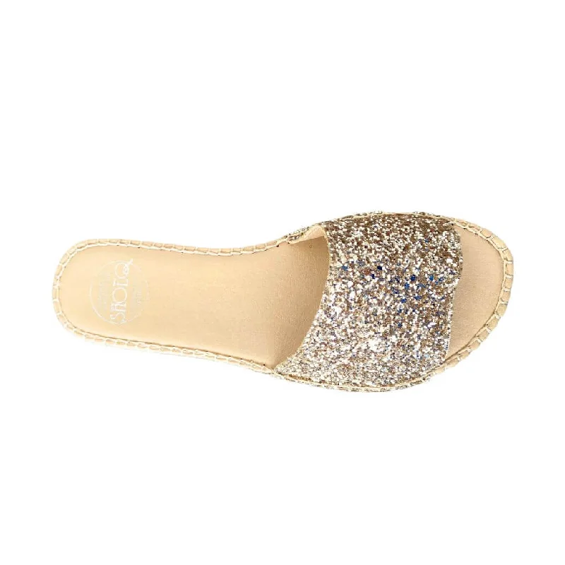 Summer Espadrille in Champagne Glitter