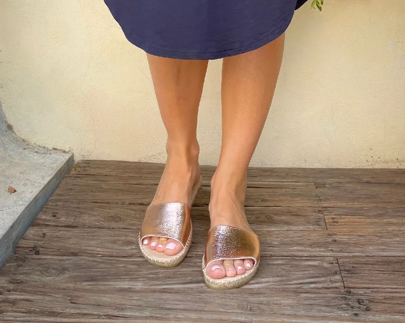 Summer Espadrille in Rose Gold