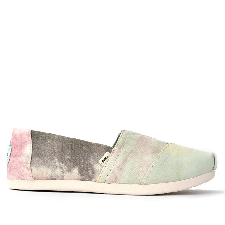 TOMS DYE PINK MULTI ESPADRILLES