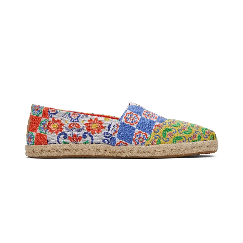 TOMS Espadrille Alpargata Rope Women  - Red Multi Mediterranean  Tiles