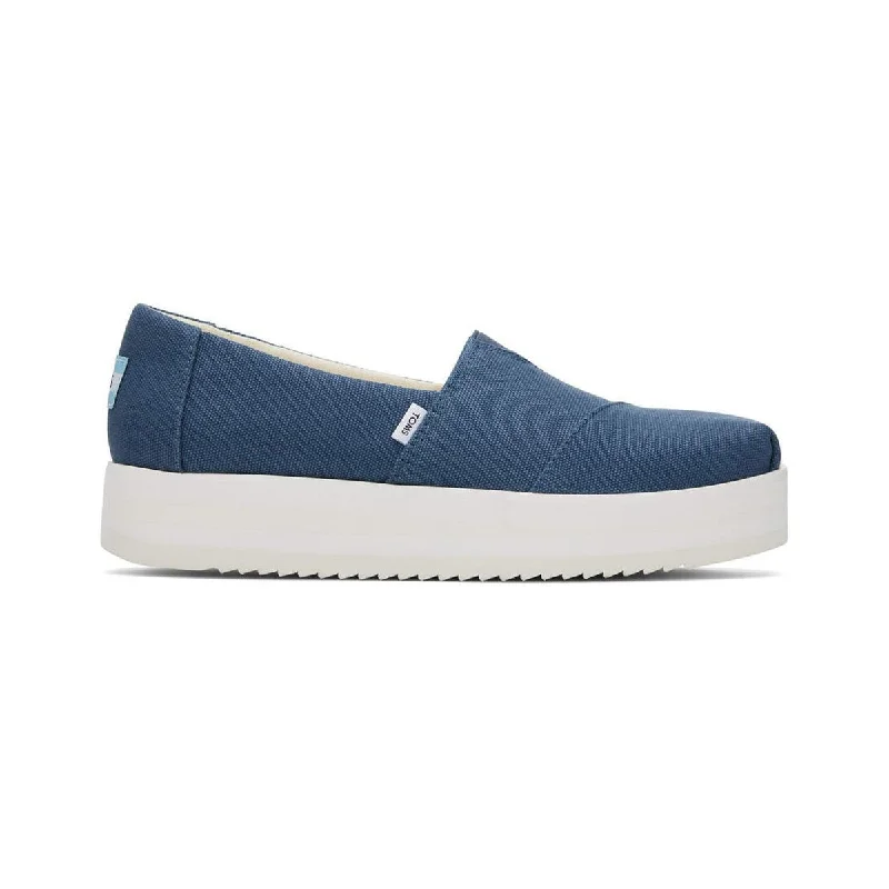 TOMS Espadrille Alpargata Midform Women - Majolica Blue Canvas