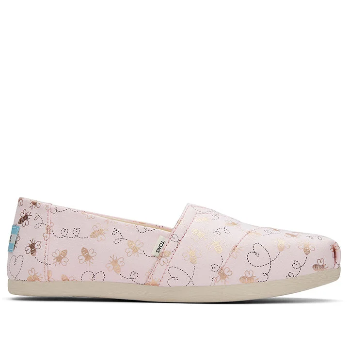 TOMS PINK BEE MINE ESPADRILLES