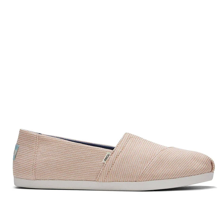 TOMS STRIPPED PINK ESPADRILLES